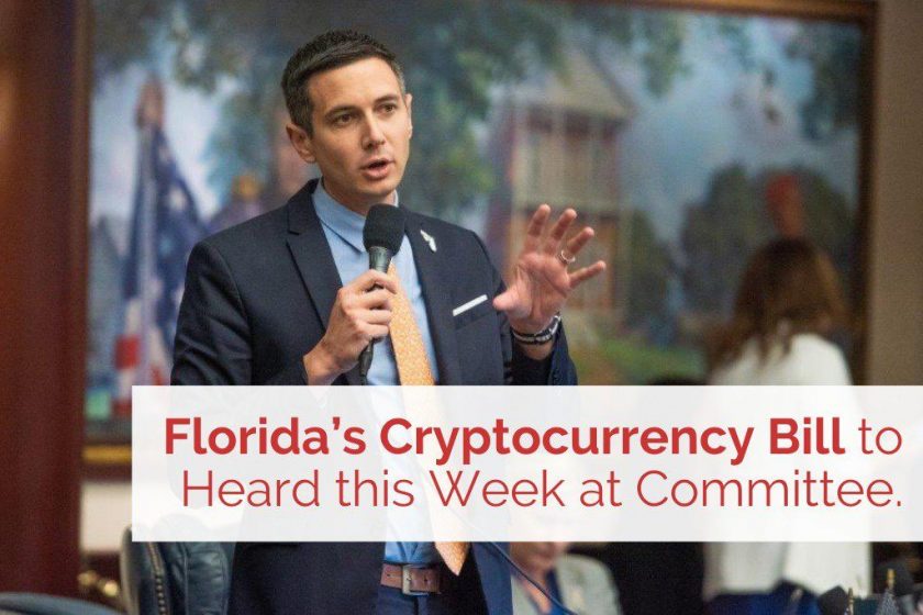 Florida’s Cryptocurrency Bill to Heard this Week at Committee.